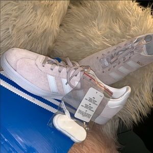 Pink Adidas Gazelles